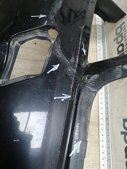 BA000057; Бампер передний, AMG; под паркт.; под омыват. (A2048807847) для Mercedes-Benz C-klasse III рест. (W204) (2011-2015)/БУ; Оригинал; Р2, Удовлетворительное; 