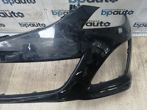 Фотография детали AA044508; Бампер передний; без паркт.; под омыват. (GDK4-50031) для Mazda 6 GH/БУ; Оригинал; Р2, Удовлетворительное; . Фото номер 3