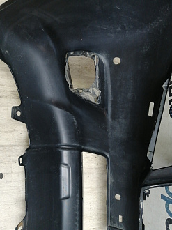 AA046165; Бампер передний; под паркт.; под омыват. (52119-60E01) для Toyota Land Cruiser Prado 150 (2010 — 2013)/БУ; Оригинал; Р1, Мелкий дефект; 