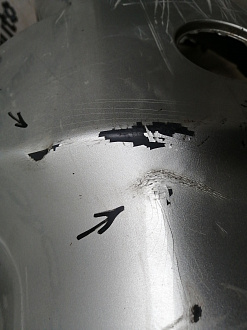 AA045703; Бампер передний; без паркт.; без омыват. (52119-02680) для Toyota Auris I (2007- 2010)/БУ; Оригинал; Р2, Удовлетворительное; 