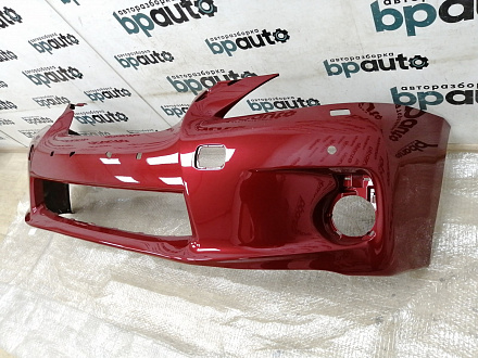 AA018791; Бампер передний; под паркт.; под омыват. (52119-76010) для Lexus CT200H (2010-2014)/БУ; Оригинал; Р0, Хорошее; (3R1) Красный перламутр
