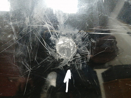 AA045813; Бампер задний; без паркт. (52159-02400) для Toyota Auris I (2007- 2010)/БУ; Оригинал; Р1, Мелкий дефект; 