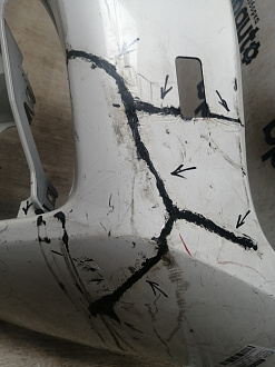 AA045723; Бампер передний; под паркт.; под омыват. (62022-4HD0H) для Infiniti Q50 (2013-2017)/БУ; Оригинал; Р2, Удовлетворительное; 