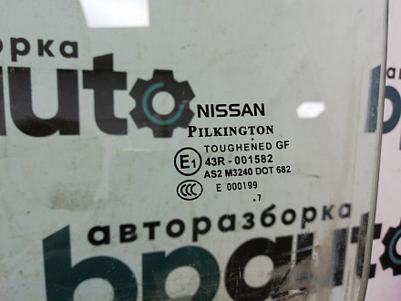 AA010781; Стекло двери переднее левое (80301JD000) для Nissan Qashqai/БУ; Оригинал; Р0, Хорошее; 