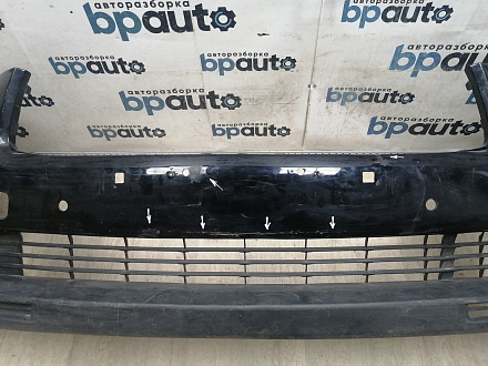 AA045951; Бампер передний; под паркт.; под омыват. (52119-0E220) для Toyota Highlander III (2014 — 2016)/БУ; Оригинал; Р1, Мелкий дефект; 