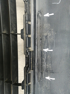 AA045950; Бампер передний; под паркт.; под омыват. (52119-0E220) для Toyota Highlander III (2014 — 2016)/БУ; Оригинал; Р1, Мелкий дефект; 