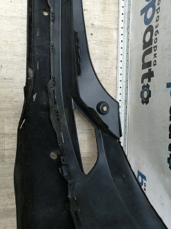 AA044898; Бампер задний; под паркт. (52159-0R150) для Toyota Rav4 40 рест. (2015 — 2019)/БУ; Оригинал; Р1, Мелкий дефект; 