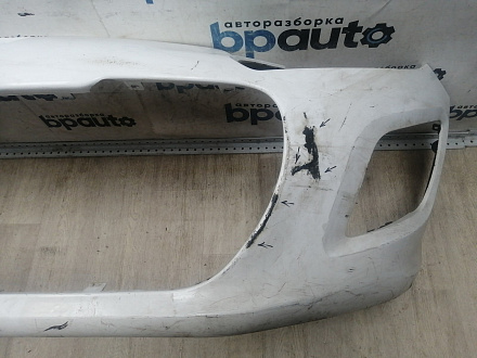 AA046026; Бампер передний; без паркт.; без омыват. (9674576177) для Peugeot 308 I рест. (2011-2015)/БУ; Оригинал; Р2, Удовлетворительное; 