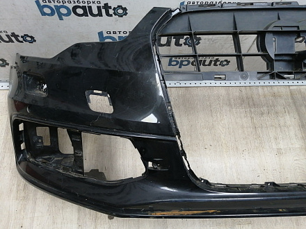 AA045632; Бампер передний, S-line; под паркт.; под омыват. (4G0 807 437 C) для Audi A6 C7/БУ; Оригинал; Р1, Мелкий дефект; 