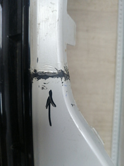 AA045787; Бампер передний; под паркт.; под омыват. (52119-06J20) для Toyota Camry 70 рест. (2021-2024)/БУ; Оригинал; Р1, Мелкий дефект; 