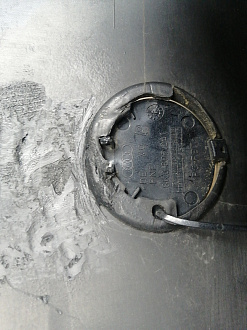 AA045643; Бампер передний; без паркт.; под омыват. (8K0 807 437 A) для Audi A4 B8/БУ; Оригинал; Р1, Мелкий дефект; 