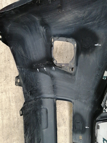 Фотография детали AA037481; Бампер передний; без паркт.; под омыват. (52119-60E01) для Toyota Land Cruiser Prado 150 (2010 — 2013)/БУ; Оригинал; Р1, Мелкий дефект; . Фото номер 20