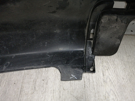 AA045384; Бампер задний, под накладку; под паркт. (85022-1LA0H) для Infiniti QX80 I рест. (2014-2017)/БУ; Оригинал; Р1, Мелкий дефект; 