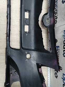 AA045678; Бампер передний; без паркт.; без омыват. (52119-02680) для Toyota Auris I (2007- 2010)/БУ; Оригинал; Р1, Мелкий дефект; 