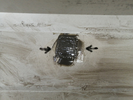 AA043864; Бампер задний; без паркт. (BS71-F17906-A) для Ford Mondeo Sedan IV рест. (2010- 2014)/БУ; Оригинал; Р1, Мелкий дефект; 