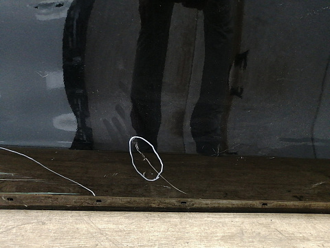 Фотография детали AA029271; Дверь задняя правая (67003-58070) для Toyota Alphard II (2010 — 2014)/БУ; Оригинал; Р2, Удовлетворительное; . Фото номер 8