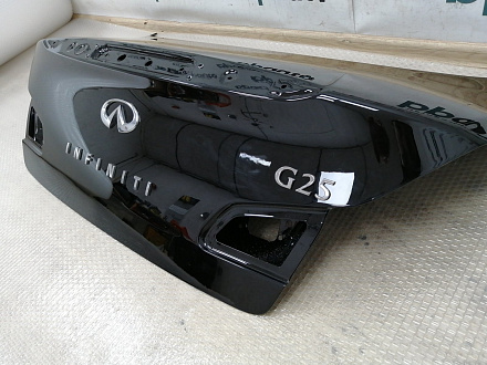 AA015610; Крышка багажника (H4300-JK0MM) для Infiniti G (2006-2013)/БУ; Оригинал; Р0, Хорошее; KH3, Черный