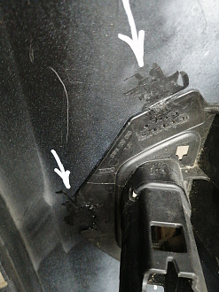 AA045684; Бампер передний, Track-Field; без паркт.; под омыват. (5N0807221T) для Volkswagen Tiguan I рест. (2011- 2016)/БУ; Оригинал; Р1, Мелкий дефект; 