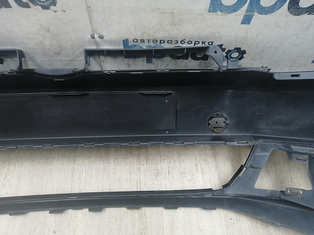 AA045974; Бампер передний; без паркт.; под омыват. (5K0807221) для Volkswagen Golf/БУ; Оригинал; Р1, Мелкий дефект; 