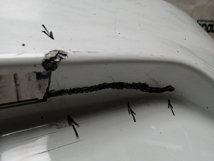 AA045614; Бампер задний; без паркт. (86611-4L200) для Hyundai Solaris I HB (2010- 2014)/БУ; Оригинал; Р2, Удовлетворительное; 