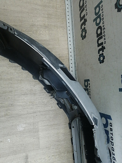 AA045979; Бампер передний; без паркт.; под омыват. (5K0807221) для Volkswagen Golf/БУ; Оригинал; Р1, Мелкий дефект; 