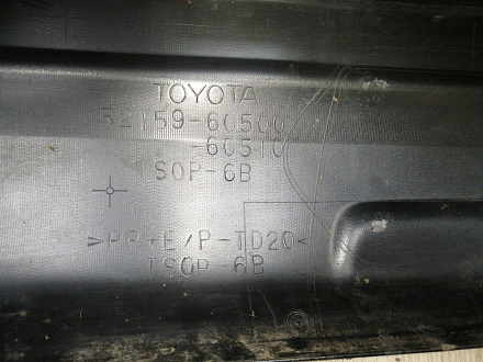 AA044750; Бампер задний; под паркт. (52159-60500) для Toyota Land Cruiser Prado/БУ; Оригинал; Р1, Мелкий дефект; 