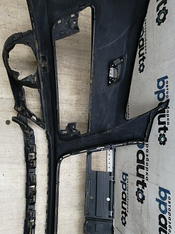 AA045535; Бампер передний; под паркт.; под омыват. (4L0 807 437 H) для Audi Q7 I рест. (2010-2015)/БУ; Оригинал; Р2, Удовлетворительное; 