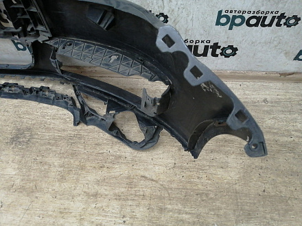 AA028998; Бампер передний; под паркт.; под омыват. (4L0 807 437 H) для Audi Q7 I рест. (2010-2015)/БУ; Оригинал; Р1, Мелкий дефект; 