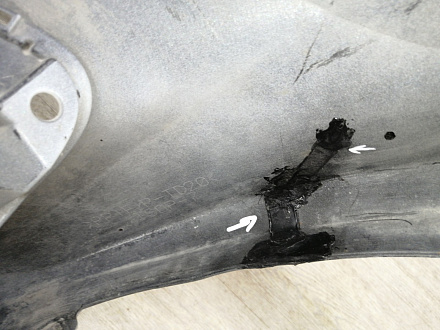 BA000119; Бампер передний; под паркт.; под омыват. (52119-06E50) для Toyota Camry 70 (2017 — 2021)/БУ; Оригинал; Р1, Мелкий дефект; 