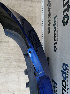 BA000148; Бампер задний; под паркт. (86611-4L200) для Hyundai Solaris I HB (2010- 2014)/БУ; Оригинал; Р1, Мелкий дефект; 