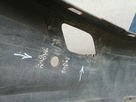 BA000223; Бампер передний; под паркт.; под омыват. (5G0807221) для Volkswagen Golf/БУ; Оригинал; Р1, Мелкий дефект; 