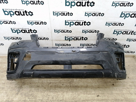 AA020104; Бампер передний; без паркт.; под омыват. (57704-SJ000) для Subaru Forester V (2018-2021)/БУ; Оригинал; Р1, Мелкий дефект; 