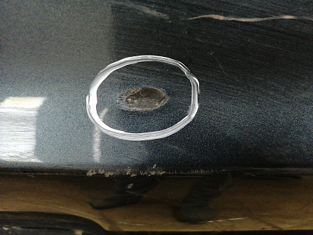 AA029759; Бампер задний; без паркт. (EH44-50221) для Mazda CX-7 I рест. (2009-2012)/БУ; Оригинал; Р1, Мелкий дефект; 