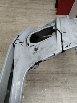 AA045810; Бампер передний,  S-line; без паркт.; под омыват. (8U0 807 437 D) для Audi Q3 I (2011-2014)/БУ; Оригинал; Р2, Удовлетворительное; 