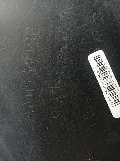 AA045782; Бампер передний, AMG; под паркт.; под омыват. (A1668854425) для Mercedes-Benz M-klasse III (W166) (2011-2015)/БУ; Оригинал; Р1, Мелкий дефект; 