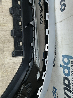 AA045677; Бампер передний, Sport-Style; без паркт.; под омыват. (5NU807221) для Volkswagen Tiguan I рест. (2011- 2016)/БУ; Оригинал; Р1, Мелкий дефект; 