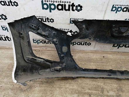 AA027876; Бампер передний; без паркт.; без омыват. (9674576177) для Peugeot 308 I рест. (2011-2015)/БУ; Оригинал; Р1, Мелкий дефект; 