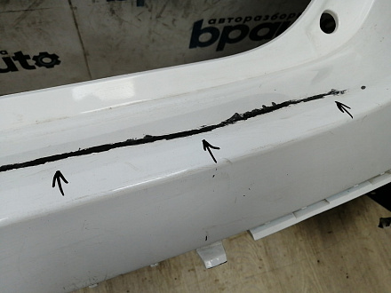 AA044960; Бампер задний; без паркт. (52159-02840) для Toyota Auris II (2013 — 2015)/БУ; Оригинал; Р2, Удовлетворительное; 