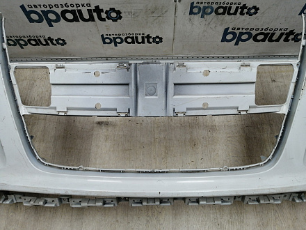 AA045516; Бампер передний; под паркт.; под омыват. (4L0 807 437 H) для Audi Q7 I рест. (2010-2015)/БУ; Оригинал; Р2, Удовлетворительное; 
