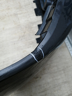 BA000214; Бампер передний; без паркт.; под омыват. (KB8A-50031) для Mazda CX-5 II (2017-2021)/БУ; Оригинал; Р1, Мелкий дефект; 