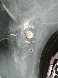 AA045565; Бампер передний; под паркт.; под омыват. (51117033694) для BMW 5 серия Е60 Е61/БУ; Оригинал; Р2, Удовлетворительное; 