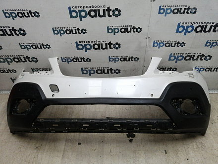 AA045560; Бампер передний; под паркт.; под омыват. (95122388) для Opel Mokka (2012 - 2015)/БУ; Оригинал; Р1, Мелкий дефект; 