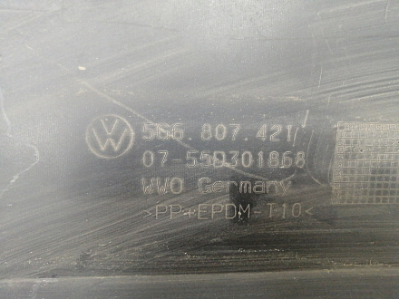AA030180; Бампер задний; без паркт. (5G6807421) для Volkswagen Golf VII HB (2013- 2017)/БУ; Оригинал; Р1, Мелкий дефект; 