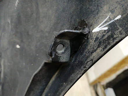 AA045534; Бампер передний; под паркт.; под омыват. (4L0 807 437 H) для Audi Q7 I рест. (2010-2015)/БУ; Оригинал; Р1, Мелкий дефект; 