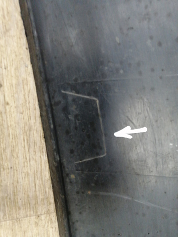 Фотография детали AA034366; Бампер задний- нижняя часть; без паркт. (86612-2P500) для Kia Sorento II рест. (2012- 2020)/БУ; Оригинал; Р1, Мелкий дефект; . Фото номер 21