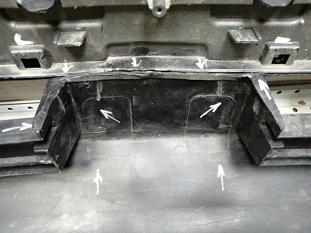 AA045843; Бампер передний; под паркт.; без омыват. (602002155AA) для Omoda C5 (2022- н.в.)/БУ; Оригинал; Р1, Мелкий дефект; 