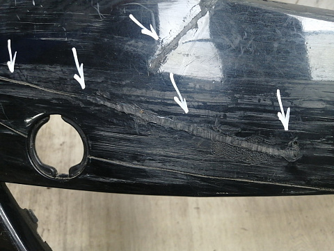 Фотография детали AA044508; Бампер передний; без паркт.; под омыват. (GDK4-50031) для Mazda 6 GH/БУ; Оригинал; Р2, Удовлетворительное; . Фото номер 9