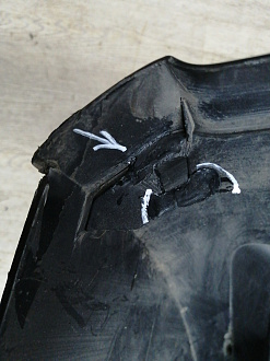 BA000164; Бампер передний; под паркт.; под омыват. (4G0 807 437) для Audi A6 C7/БУ; Оригинал; Р1, Мелкий дефект; 