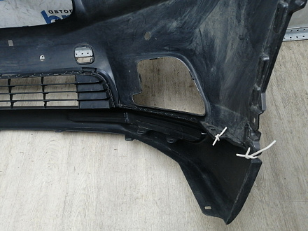 AA045950; Бампер передний; под паркт.; под омыват. (52119-0E220) для Toyota Highlander III (2014 — 2016)/БУ; Оригинал; Р1, Мелкий дефект; 