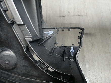 BA000248; Бампер передний; под паркт.; под омыват. (5M0807221N) для Volkswagen Golf Plus II (2009-2014)/БУ; Оригинал; Р2, Удовлетворительное; 